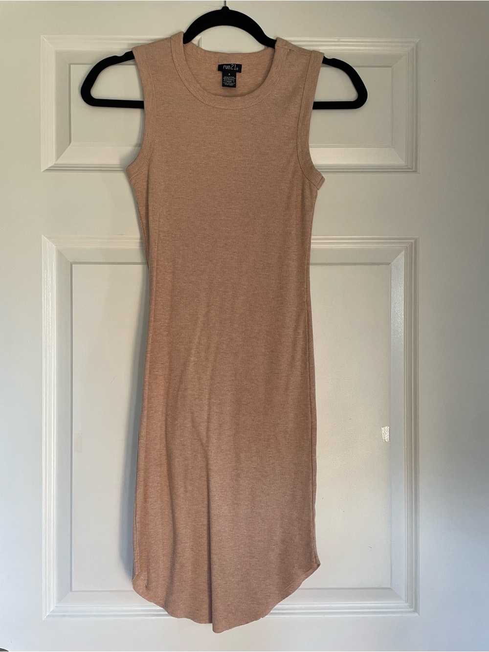 Rue21 Sleeveless Midi Tank Dress in Blush Pink